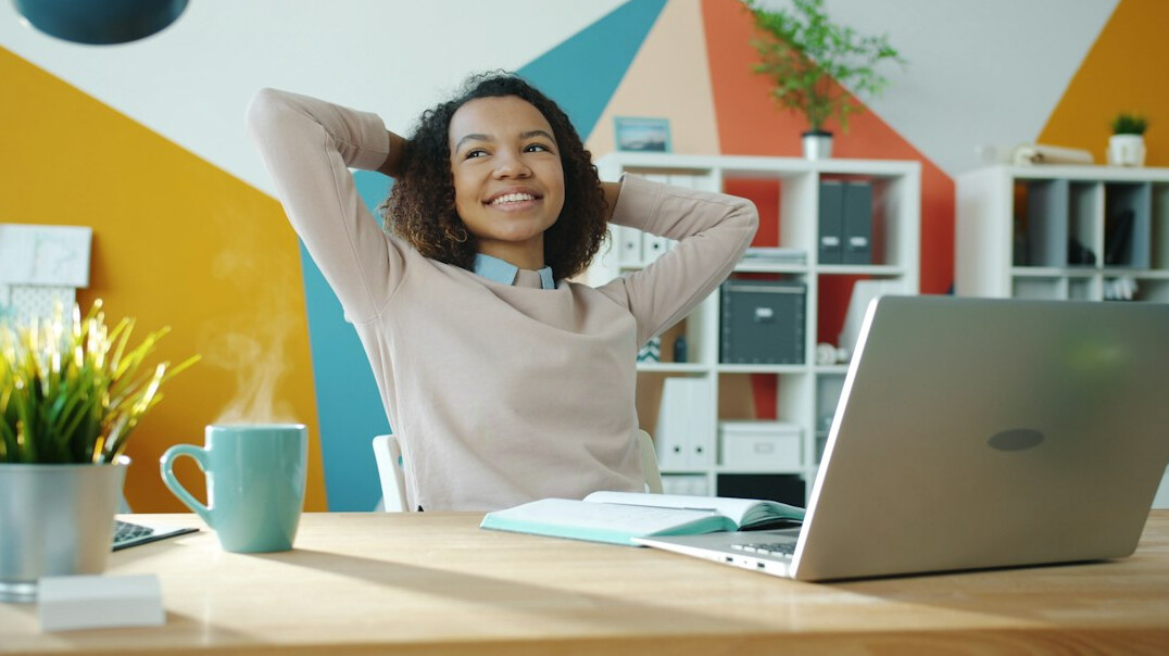 employees in casual office