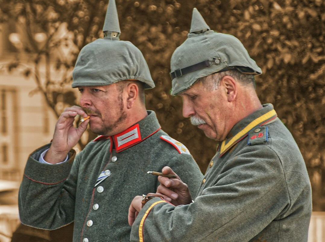 german people in thoughtful pose